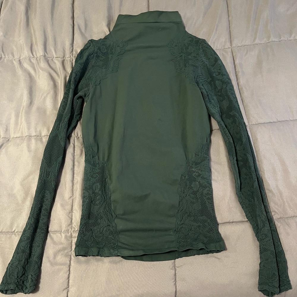 Dark green turtleneck